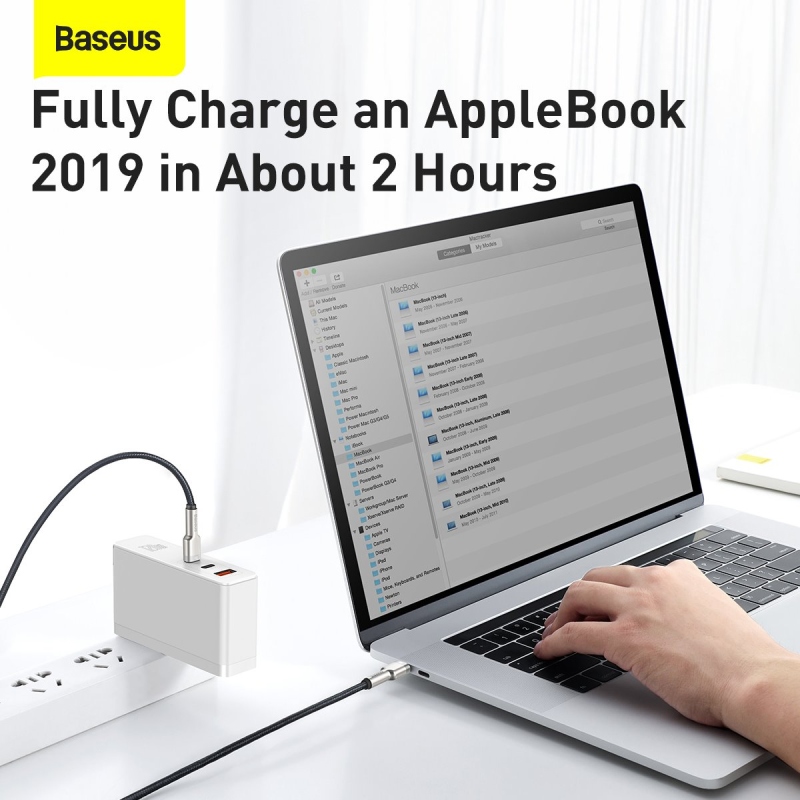 Baseus Cafule Metal sorozatú adatkábel USB-C - USB-C 100W 1m fekete