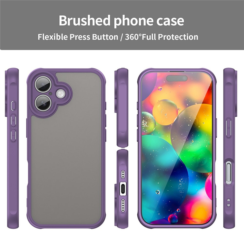 Fix hátlapú zselés tok iPhone 17 készülékhez - lila
