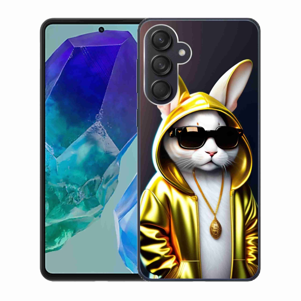 Zselés borítás mmCase Samsung Galaxy M55 5G - cat boss - macskafőnökhöz