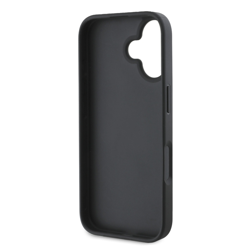 Guess PU 4G csíkos hátlap iPhone 16-hoz Szürke