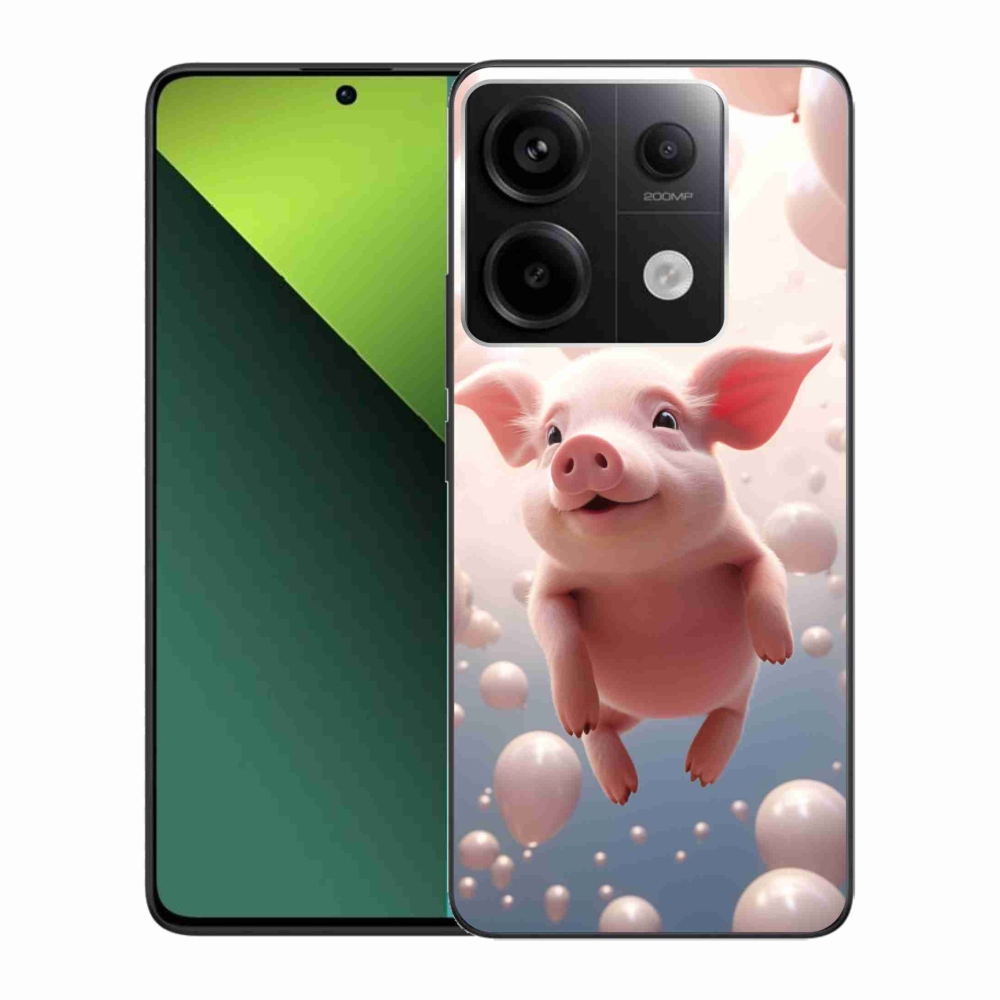 Gél borítás mmCase a Xiaomi Redmi Note 13 Pro 5G/Poco X6 5G - malac lufikkal