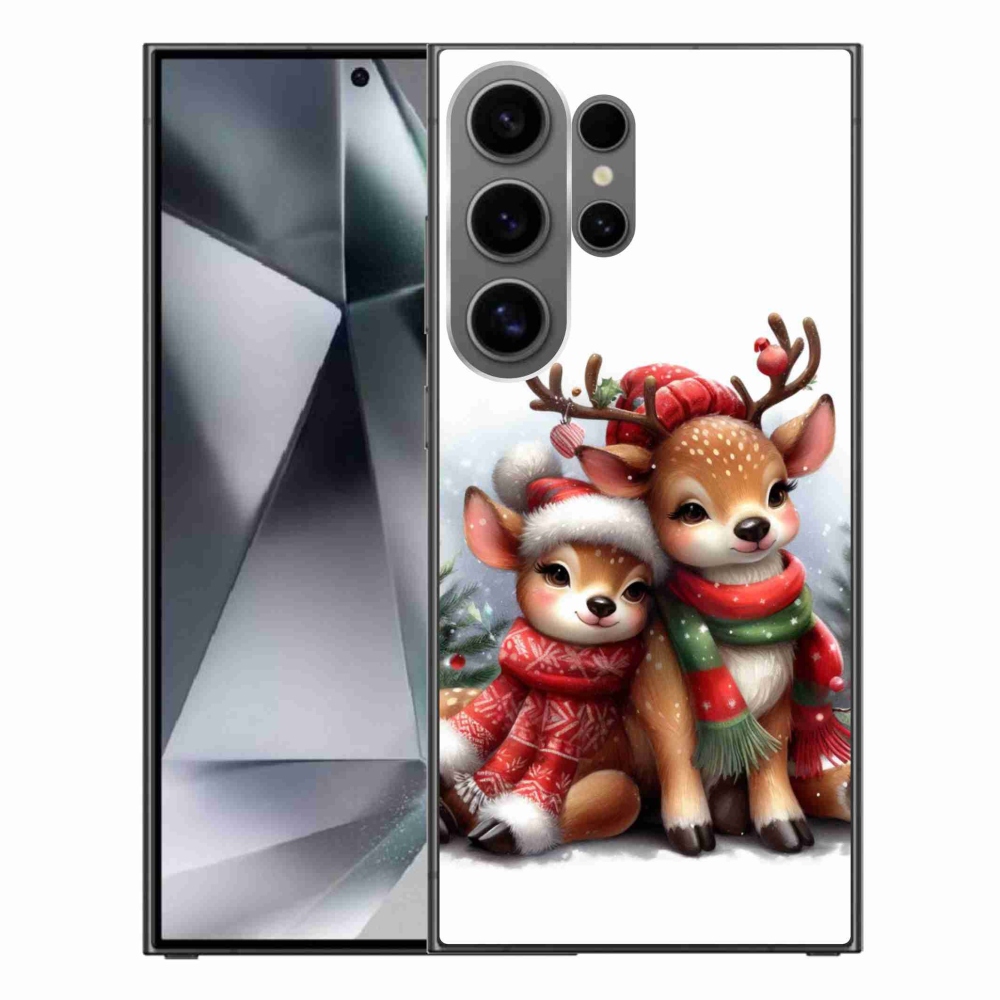 Gél borítás mmCase Samsung Galaxy S24 Ultra készülékhez - karácsonyi rénszarvas
