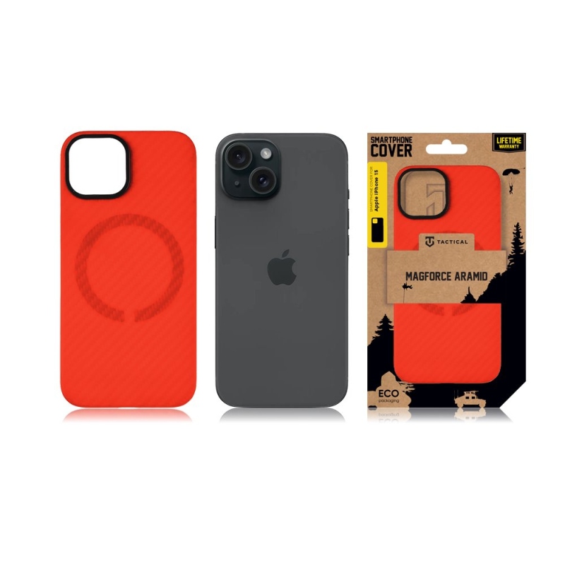 Taktikai MagForce Aramid Bloody Mary Limited Edition borító az Apple iPhone 15 készülékhez