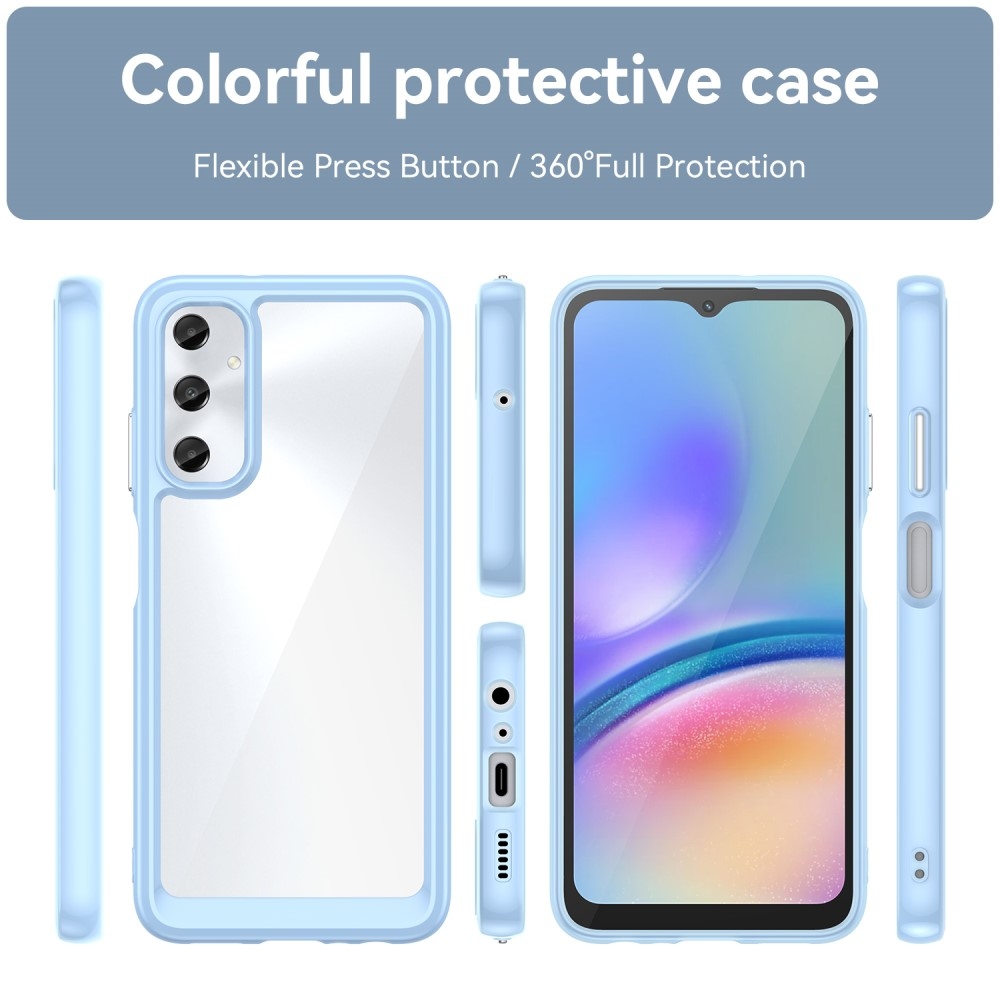 Gél tok kemény hátlappal Samsung Galaxy A05s készülékhez - kék