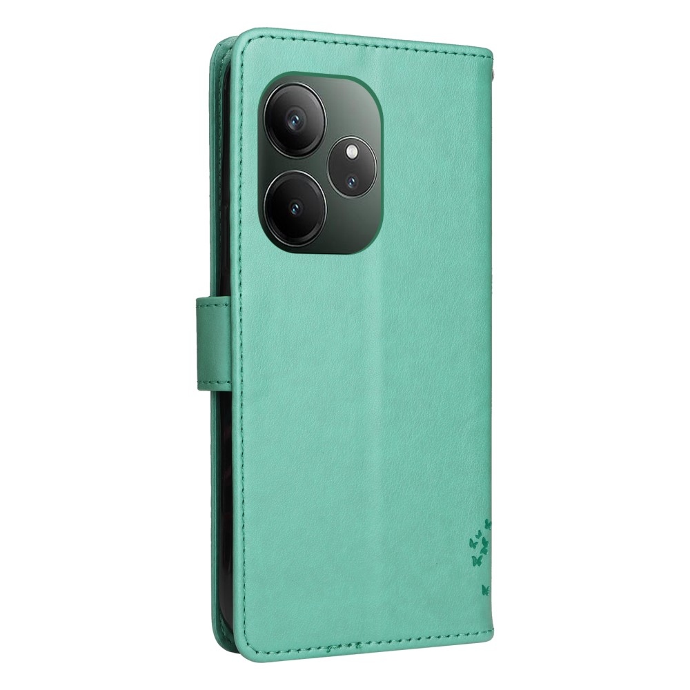 Fa könyvtáska a Realme GT 6 5G/GT 6T 5G számára - teáskék színű