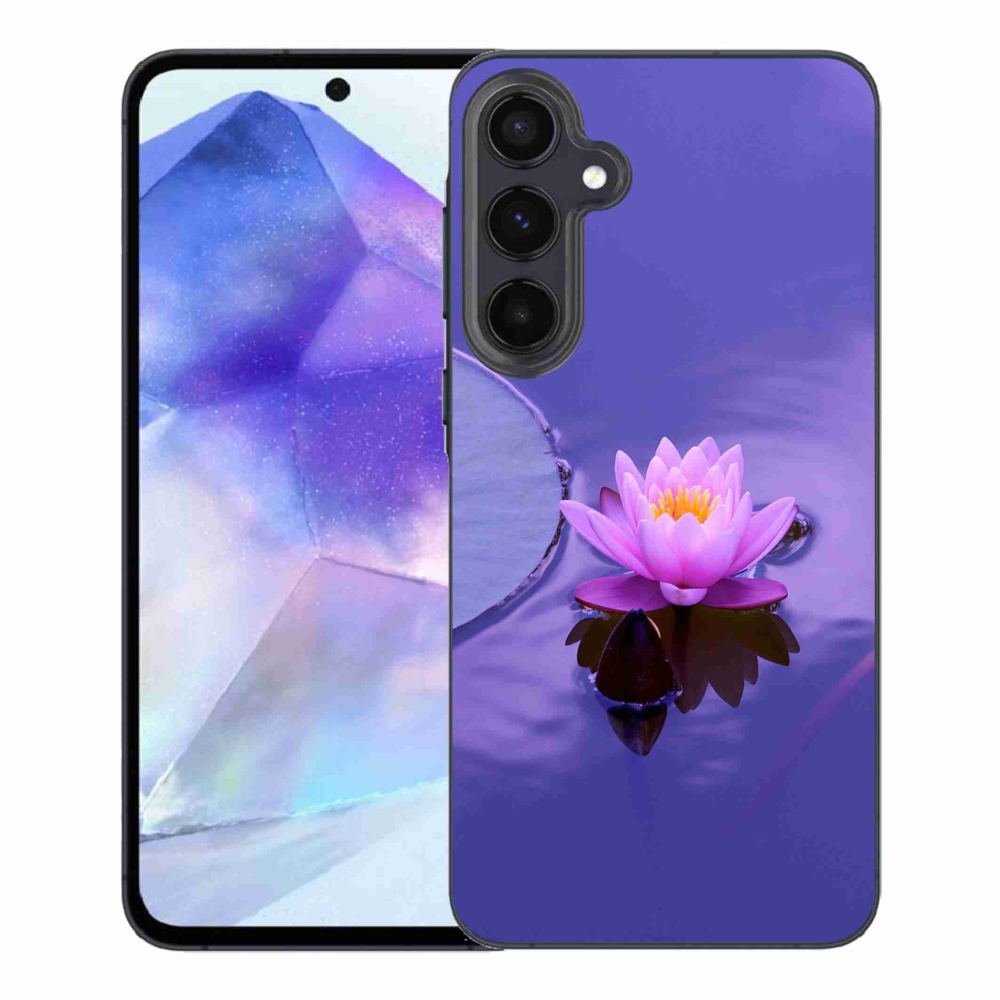 Gél tok mmCase Samsung Galaxy A55 5G - virág a felszínen