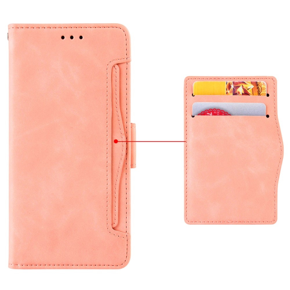 Kártyás könyv tok Xiaomi Redmi Note 14S/Note 13 Pro 4G/Poco M6 Pro - rózsaszínű