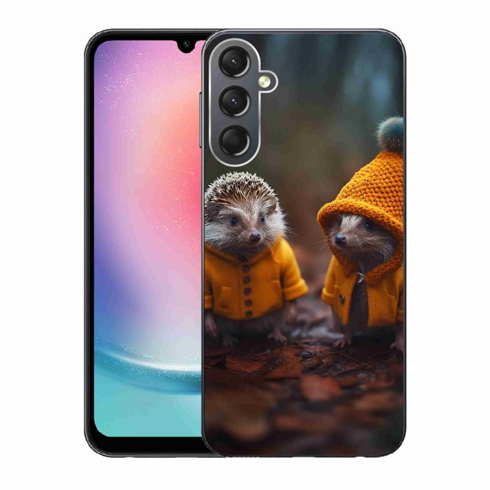 Zselés borítás mmCase Samsung Galaxy A24 készülékhez - sünök