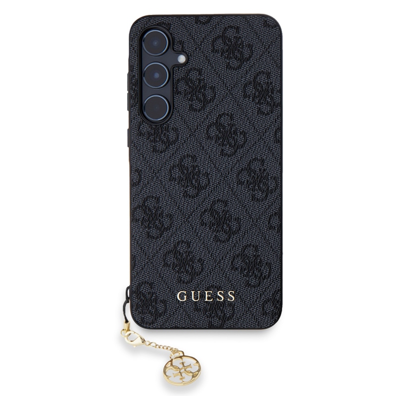 Guess 4G Charm hátlap Samsung Galaxy A55 5G szürke