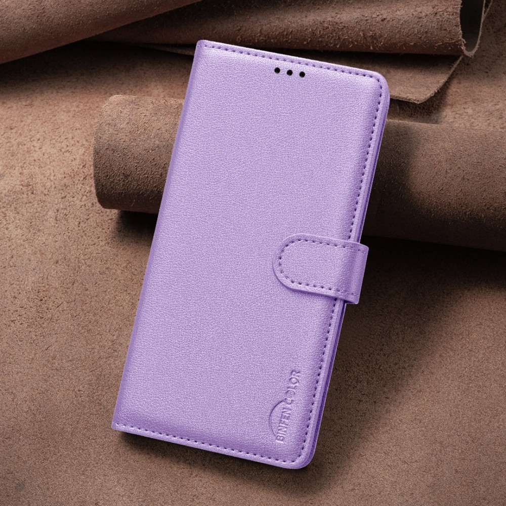 BINFEN könyv tok Xiaomi 15 Pro-hoz - lila
