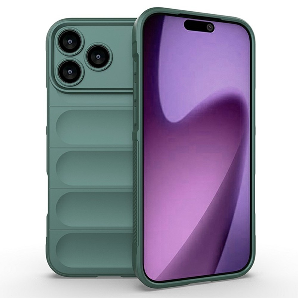 Rugg tartós zselés tok iPhone 17 Pro készülékhez - zöld