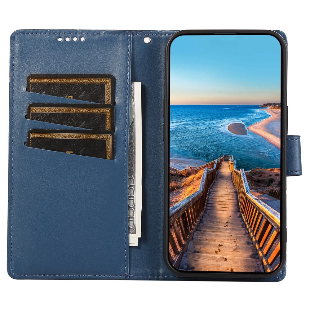 Line könyvtáska a Realme 12 5G/12x 5G készülékhez - kék