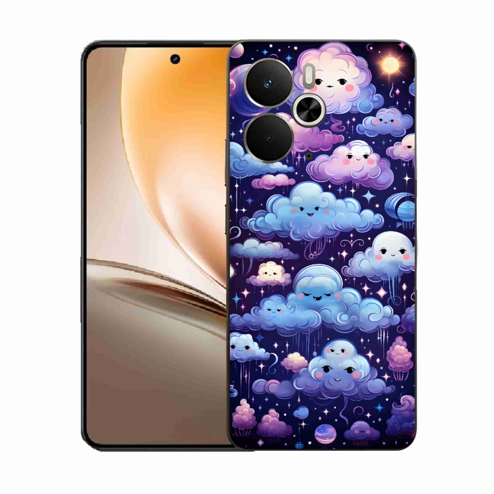 Gél borítás mmCase a Realme 14 5G számára - felhők