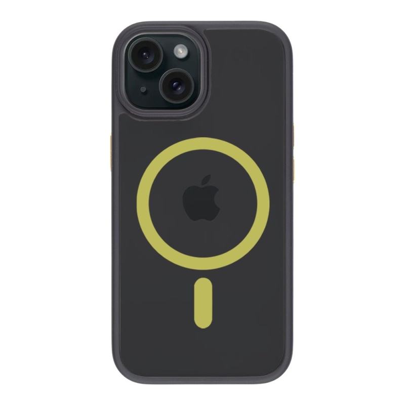 Tactical MagForce Hyperstealth 2.0 borító iPhone 15-hez Fekete/sárga