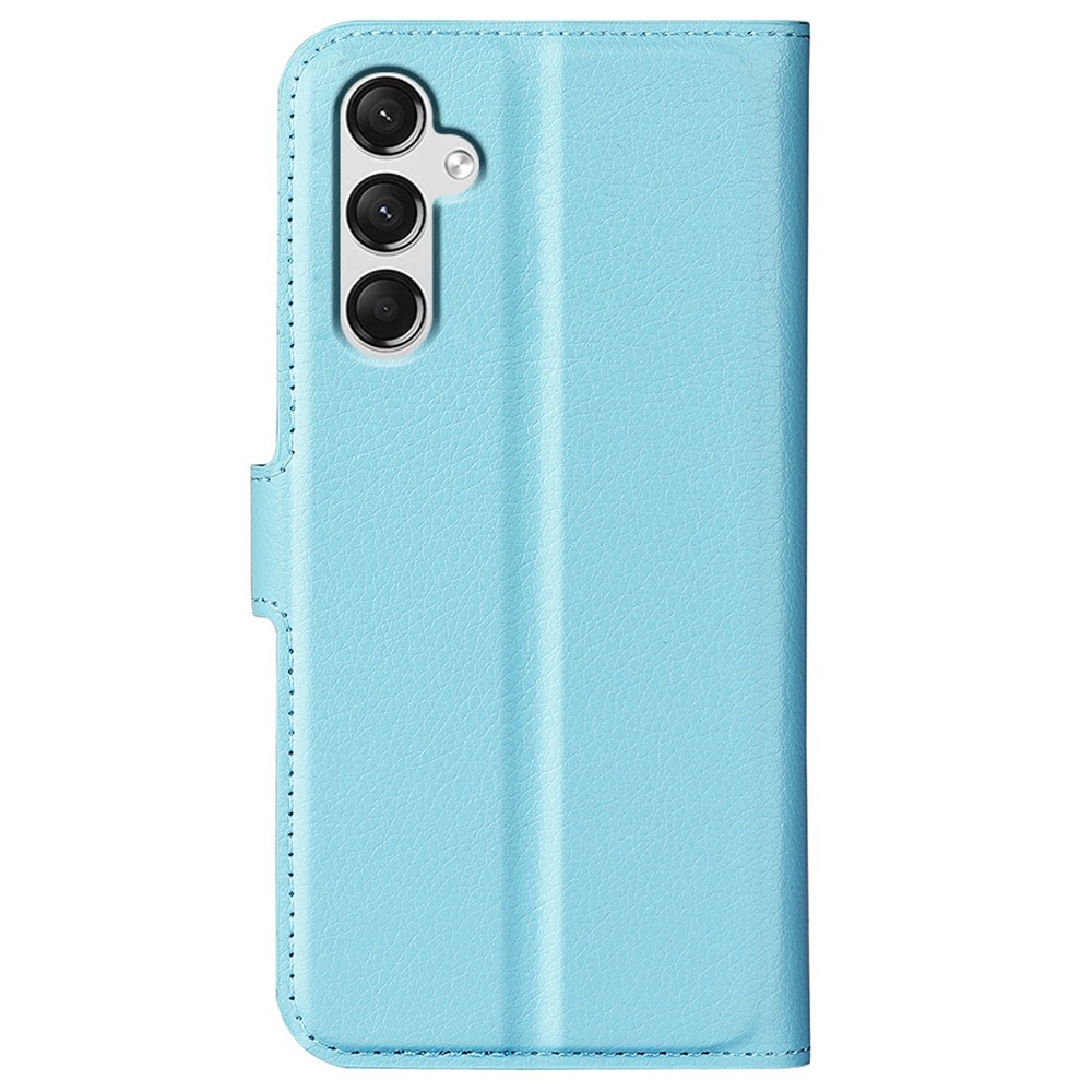 Litchi könyv tok Samsung Galaxy A25 5G - kék