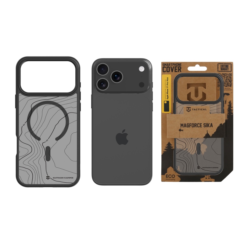 Taktikai MagForce Hyperstealth Sika borító iPhone 17 Pro Max aszfalthoz
