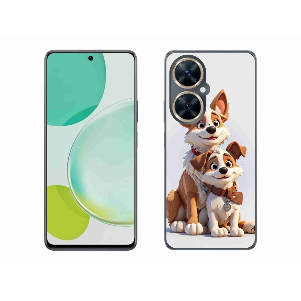 Gél borító mmCase a Huawei Nova 11i számára - rajzoló kutyák