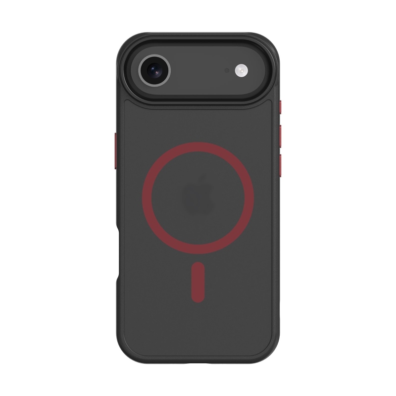 Taktikai MagForce Hyperstealth 2.0 borító iPhone 17 Air fekete/piroshoz