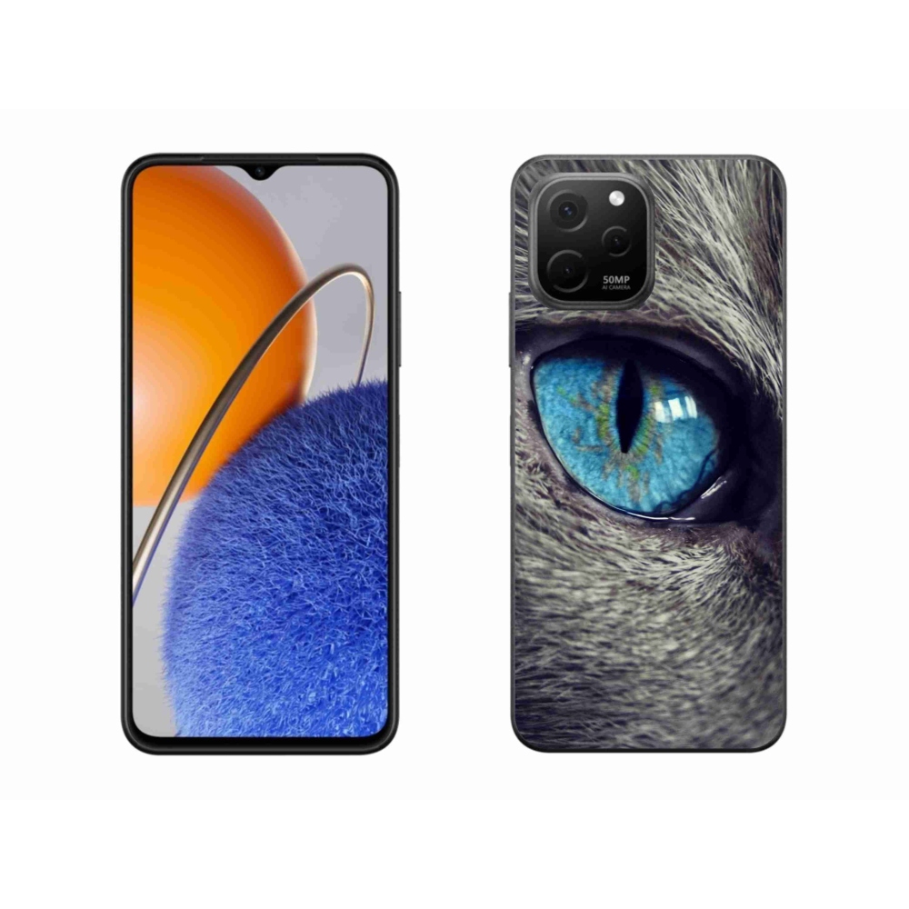Gél borítás mmCase a Huawei Nova Y61 készülékhez - kék macskaszem