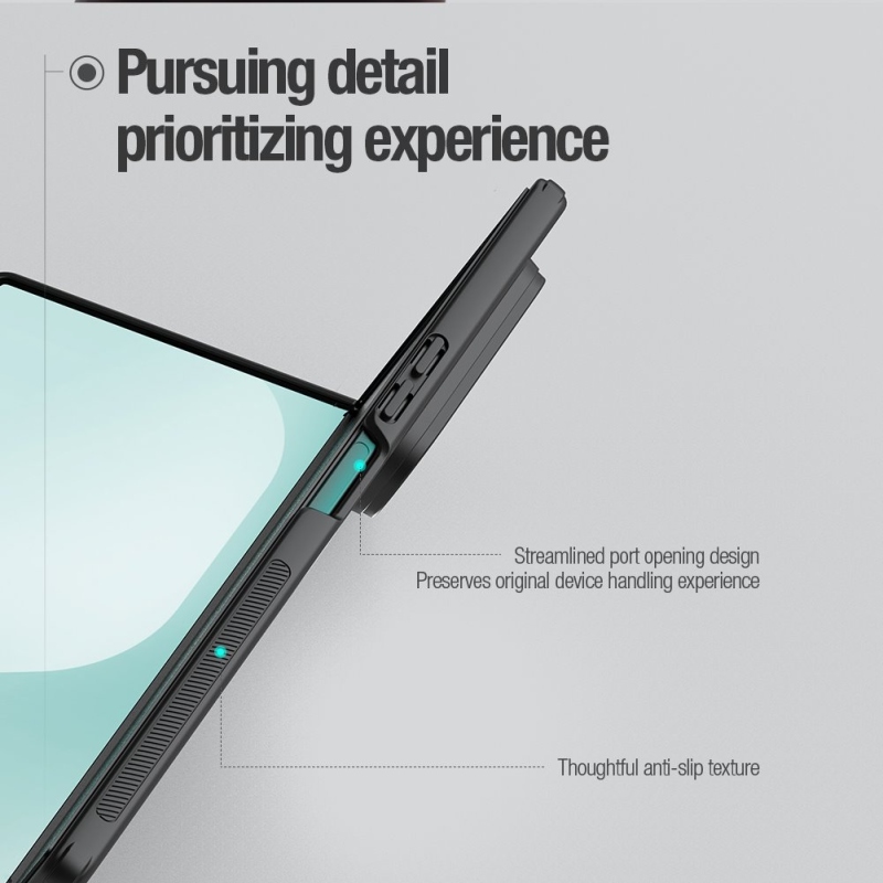 Nillkin Super Frosted FOLD mágneses hátlap Samsung Galaxy Z Fold 7 fekete