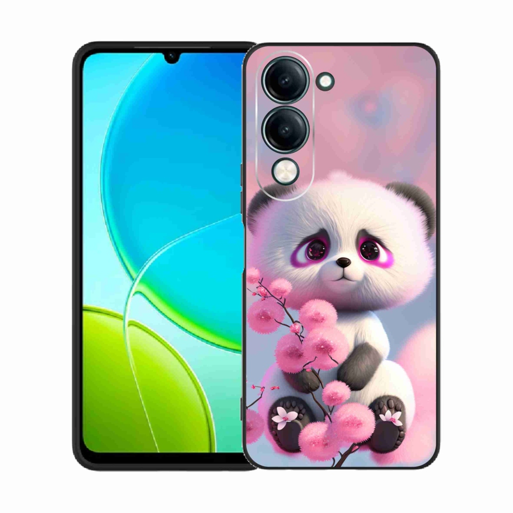 Gél borító mmCase a Vivo Y29s 5G-hez - aranyos panda 1