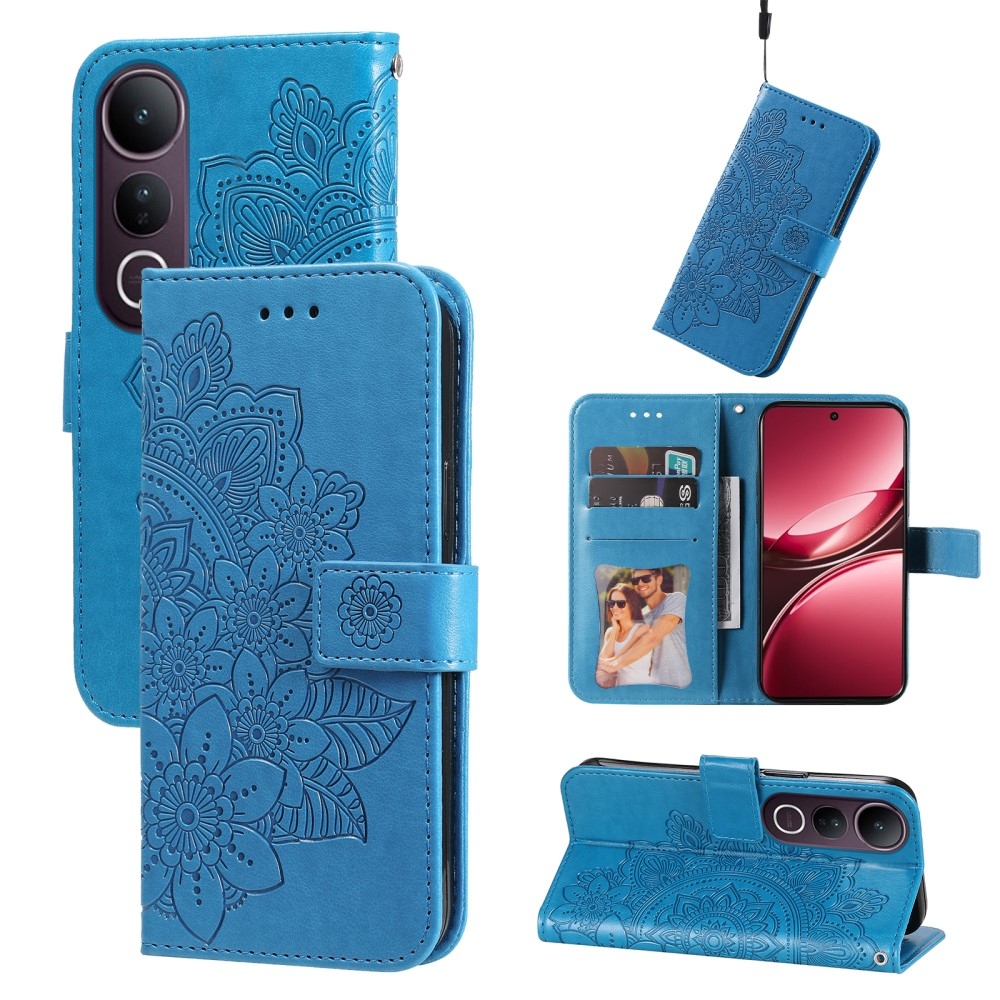 Mandala könyv tok a Vivo V50 Lite 4G/5G készülékhez - kék