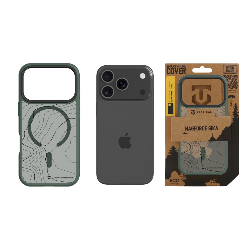Taktikai MagForce Hyperstealth Sika borító iPhone 17 Pro készülékhez Forest Green