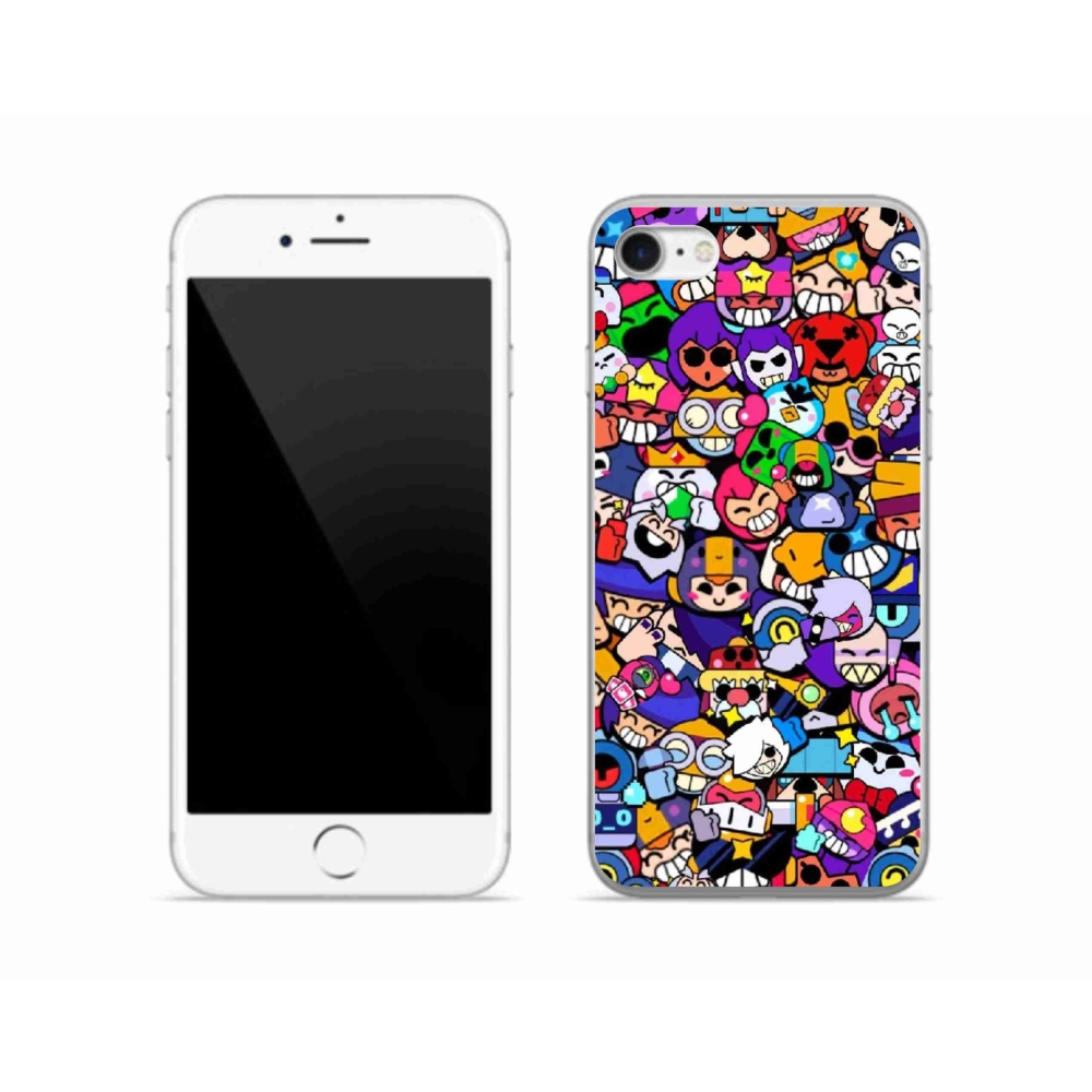 Zselés borítás mmCase iPhone SE (2020) - verekedős csillagok 2