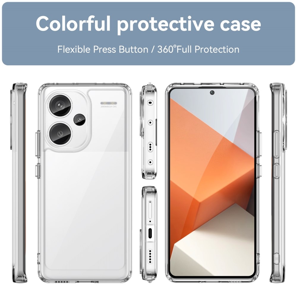 Gél tok kemény hátlappal Xiaomi Redmi Note 13 Pro+ 5G - átlátszó