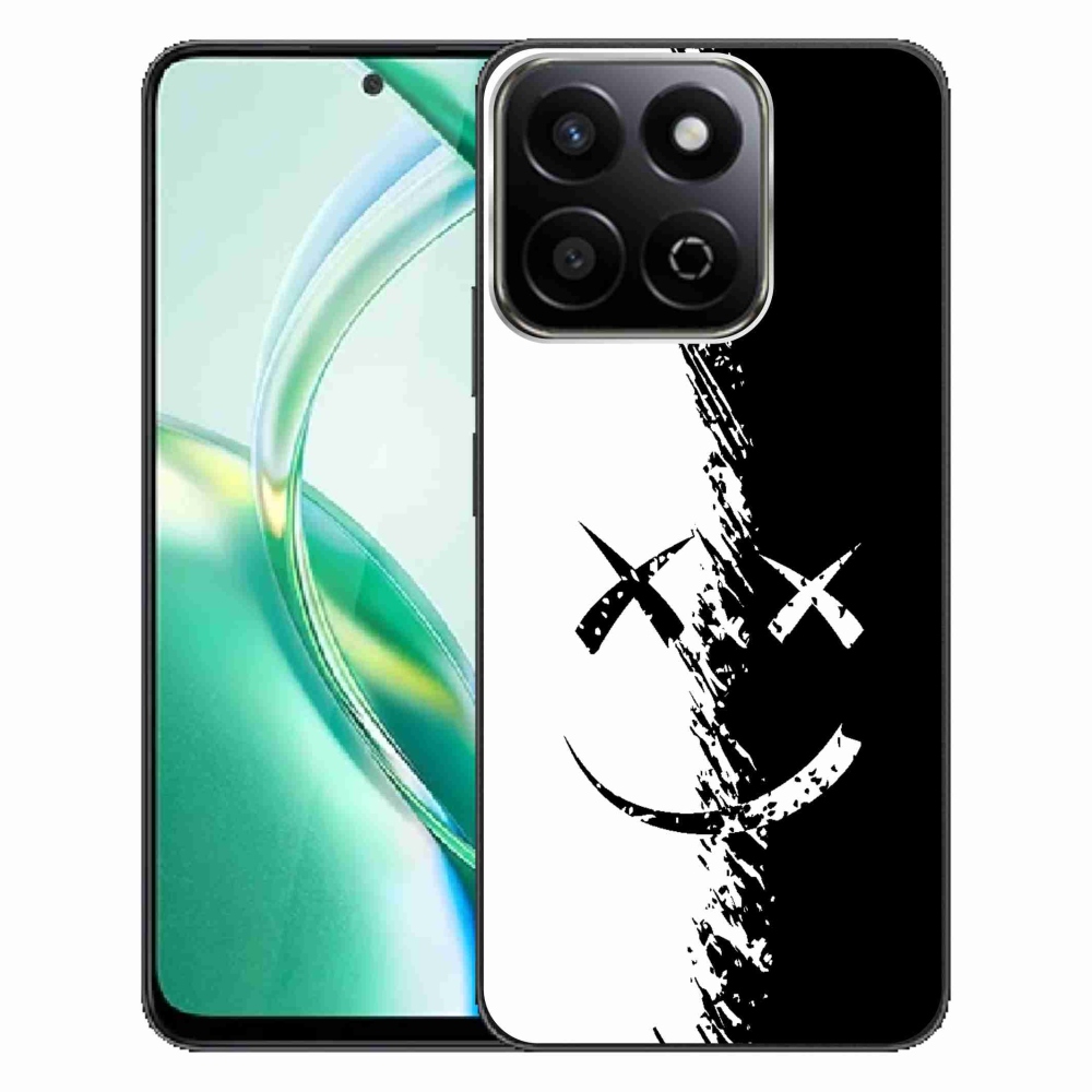 Zselés borító mmCase a Honor 200 Smart 5G készülékhez - fekete-fehér mosolygó