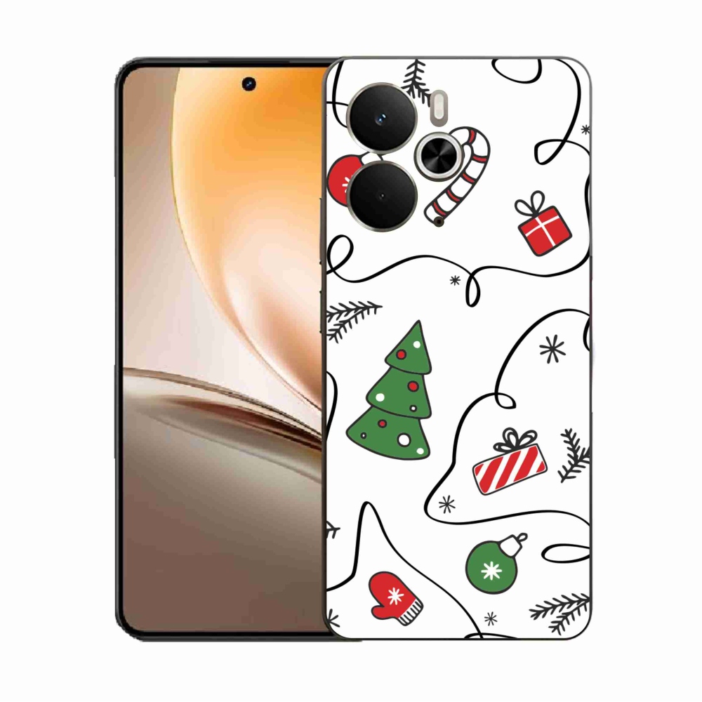 Gél borító mmCase a Realme 14 5G készülékhez - karácsonyi motívumok
