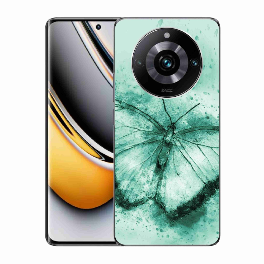 Gél tok mmCase a Realme 11 Pro/11 Pro+ készülékhez - zöld pillangó