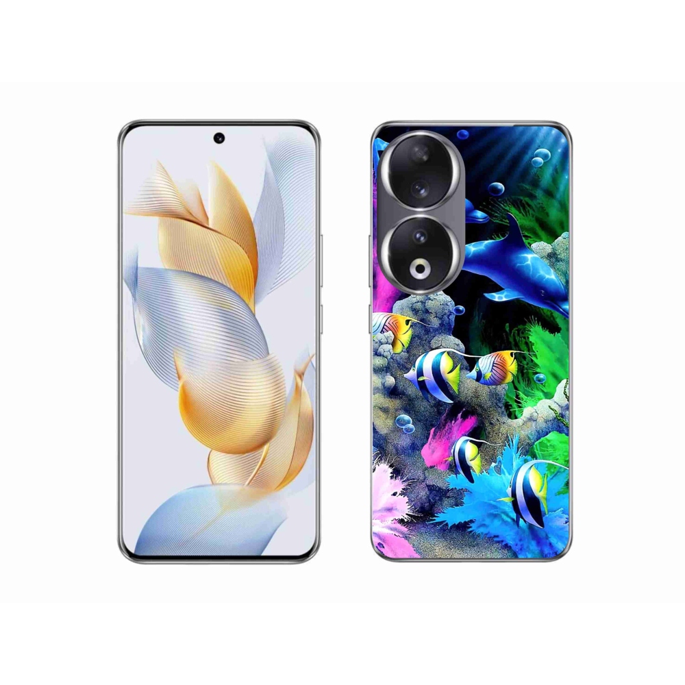 Gél tok mmCase a Honor 90 készülékhez - tengeri világ