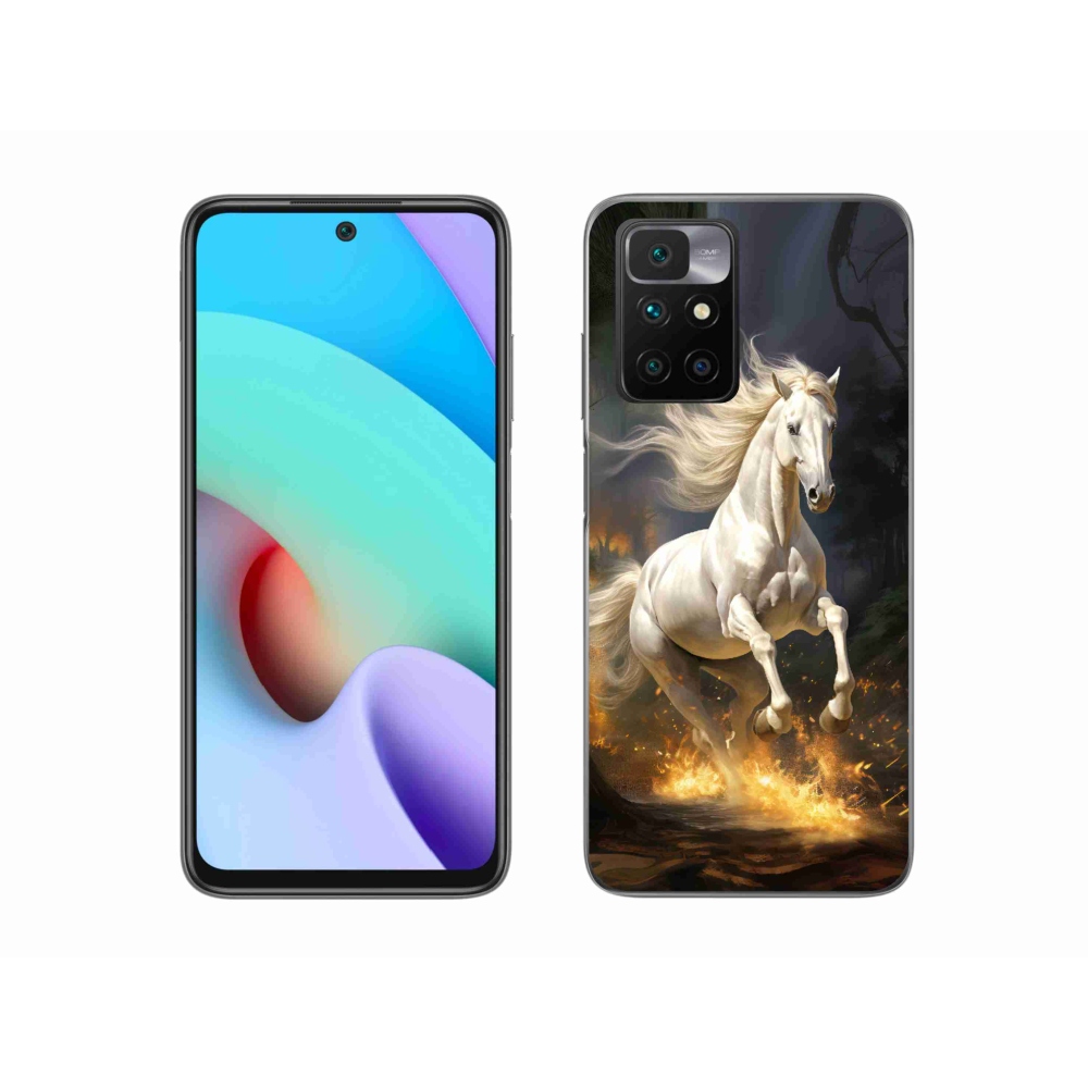 Gél védőhuzat mmCase a Xiaomi Redmi 10/Redmi 10 (2022) - fehér ló 2