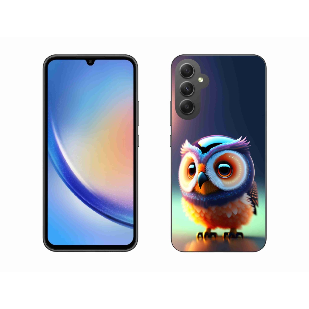 Zselés borítás mmCase Samsung Galaxy A34 5G - bagoly