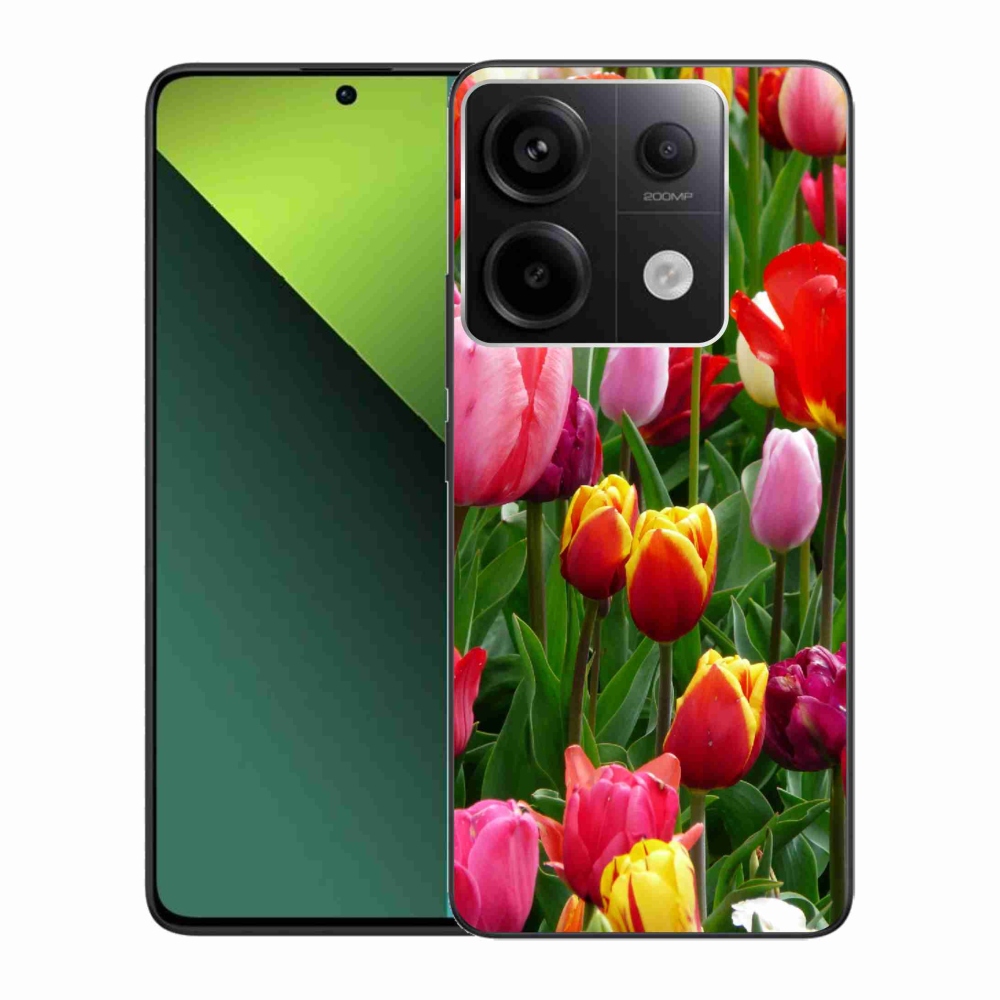 Gél borítás mmCase a Xiaomi Redmi Note 13 Pro 5G/Poco X6 5G számára - tulipánok
