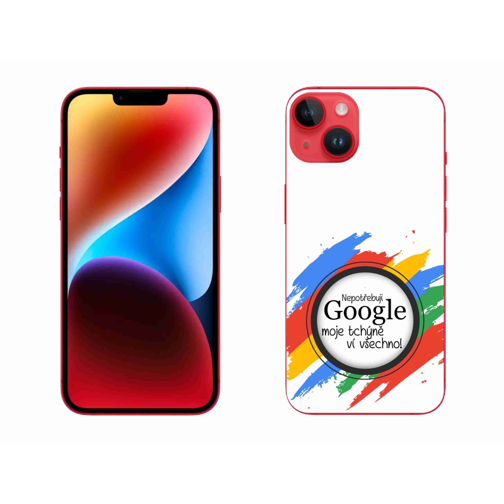 Gél borítás mmCase iPhone 14 Plus készülékhez - anyós tudja, hogy minden fehér háttérrel rendelkezik