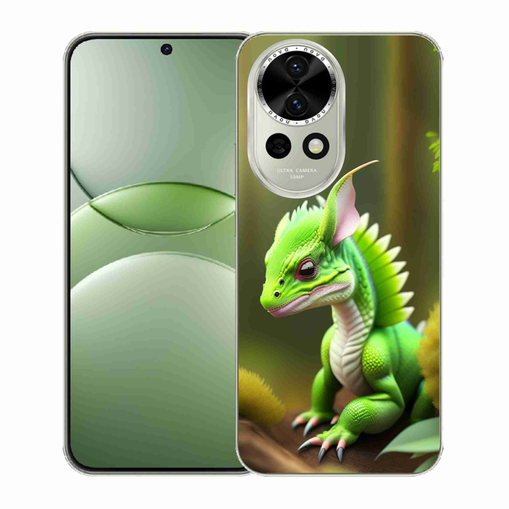Gél borítás mmCase a Huawei Nova 13 5G készülékhez - zöld sárkány