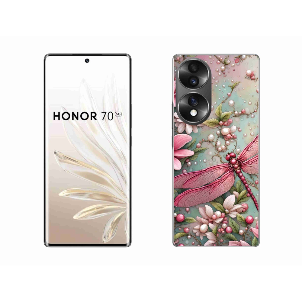 Zselés borítás mmCase a Honor 70 készülékhez - szitakötő