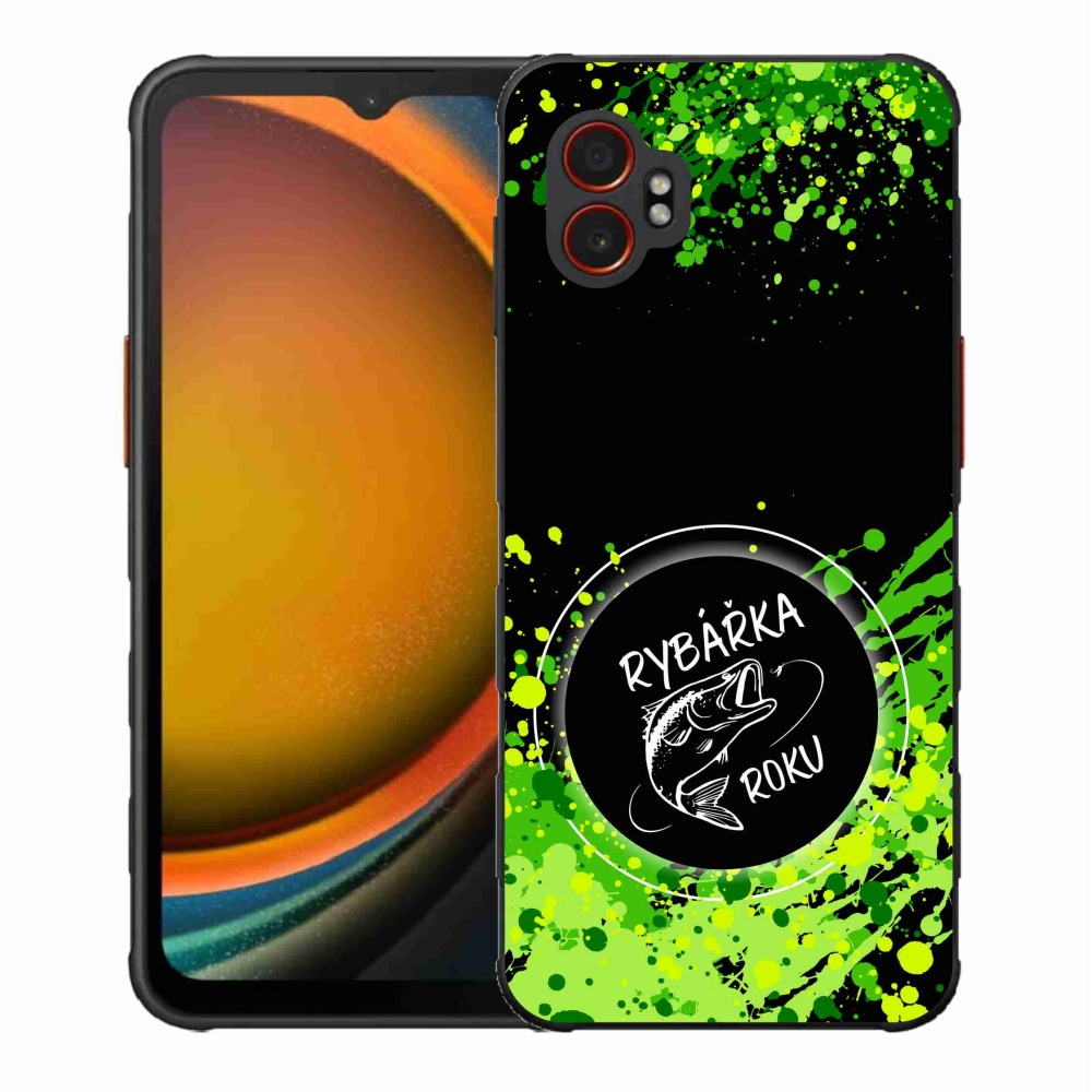 Gél borítás mmCase Samsung Galaxy Xcover 7 Pro - Az év halászának fekete háttere