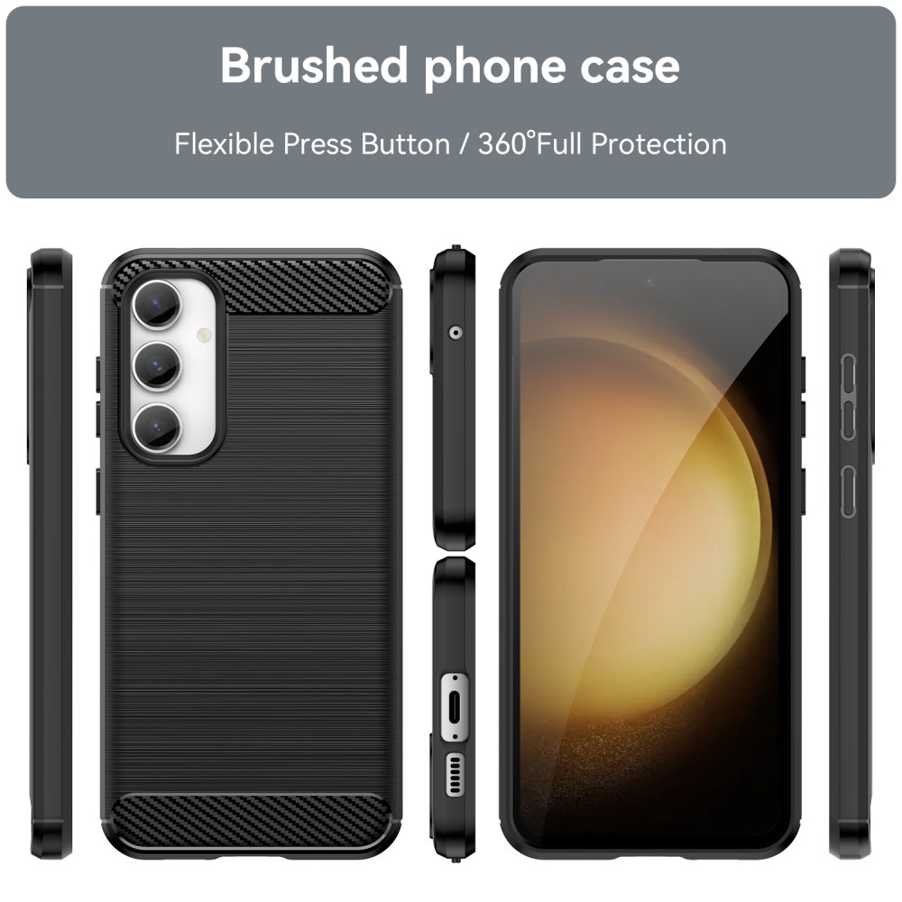 Szénálló zselés tok Samsung Galaxy S23 FE készülékhez - fekete