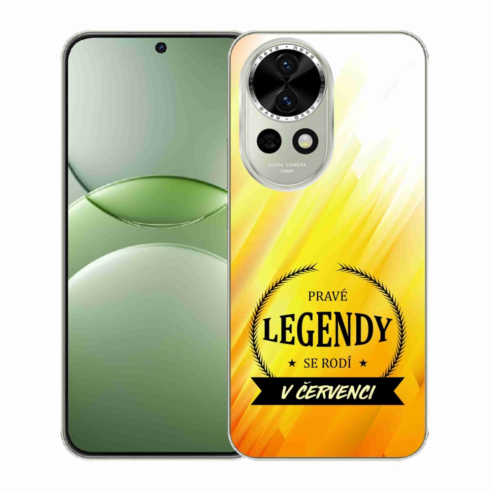 Gél borítás mmCase a Huawei Nova 13 5G-n - Legendák júliusban sárga háttérrel