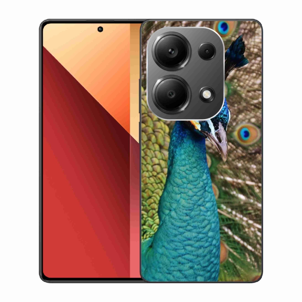 Gél borítás mmCase a Xiaomi Redmi Note 13 Pro 4G/Poco M6 Pro - páva számára