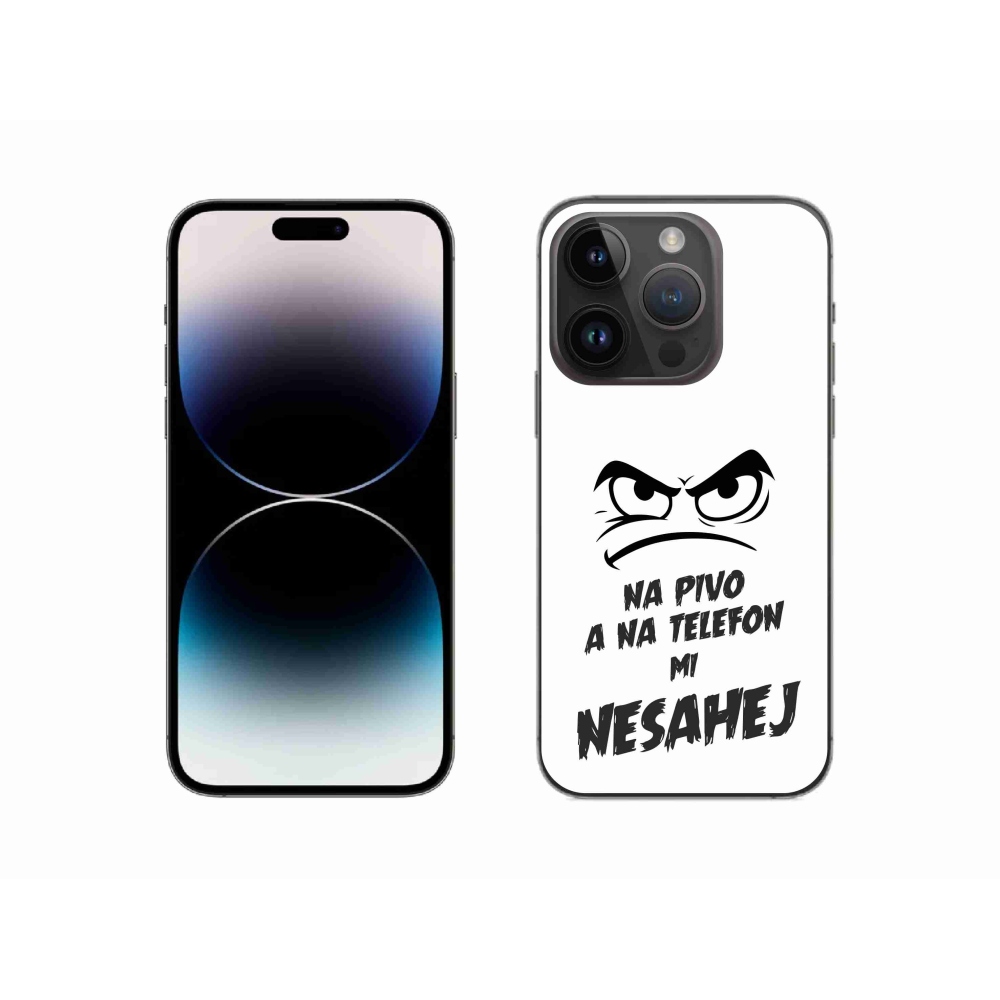 Gél borítás mmCase iPhone 14 Pro 6.1 - sör motívum 2 fehér háttérhez