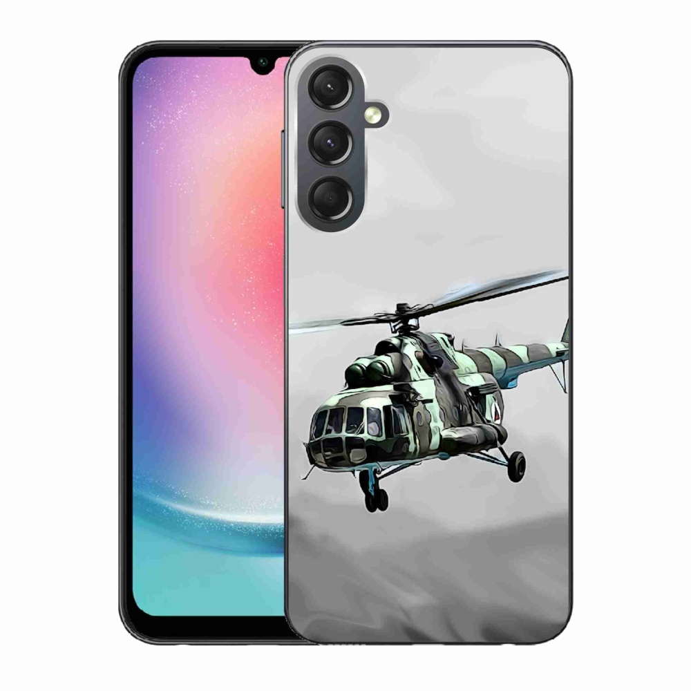 Gél borítás mmCase Samsung Galaxy A24 - katonai helikopterhez
