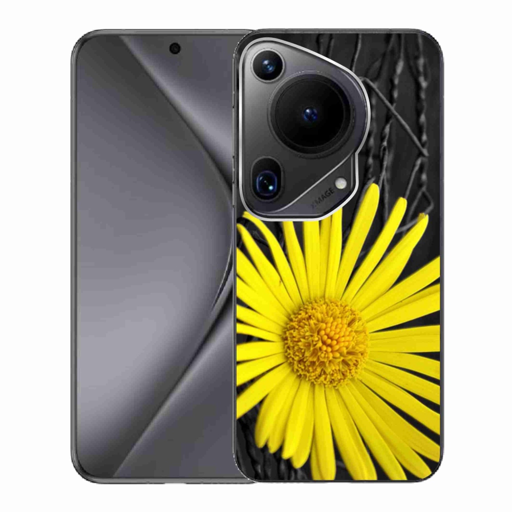 Gél borító mmCase a Huawei Pura 70 Ultra készülékhez - sárga virág