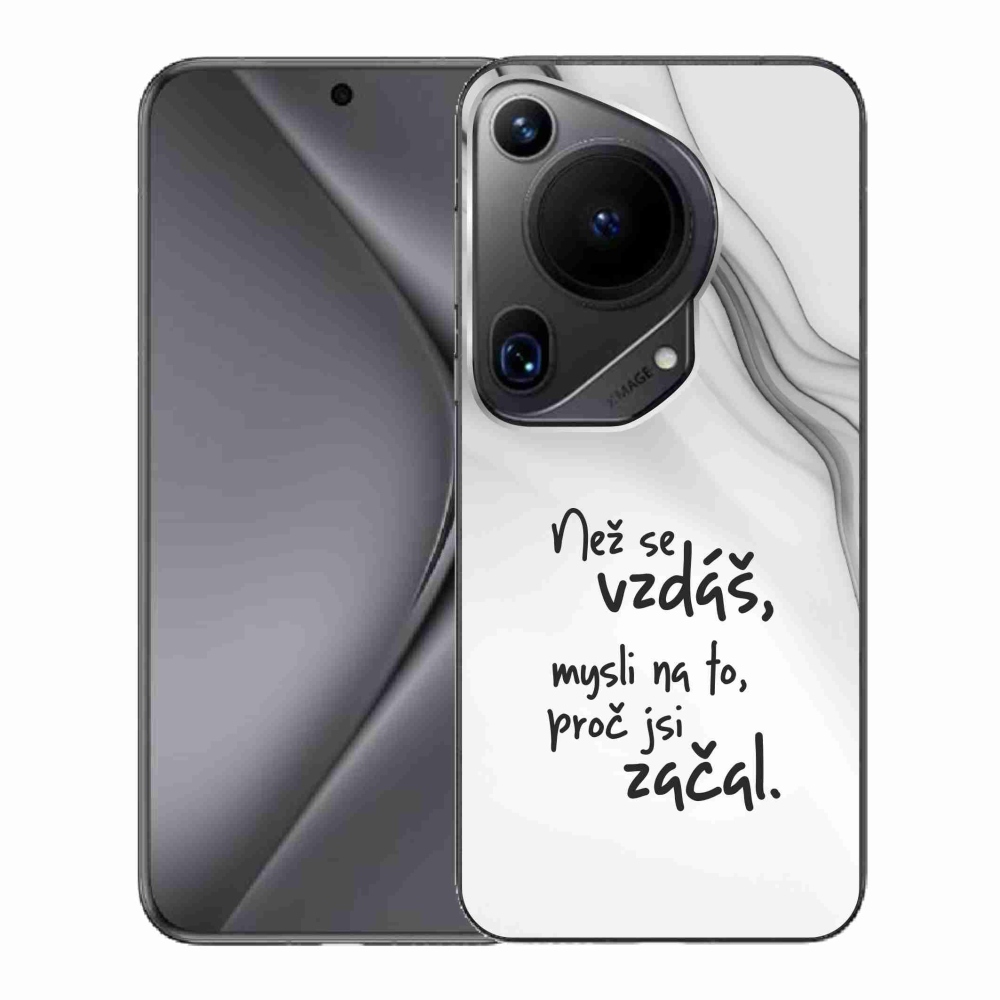 Gél borító mmCase a Huawei Pura 70 Ultra - idézet 2 fehér háttérrel