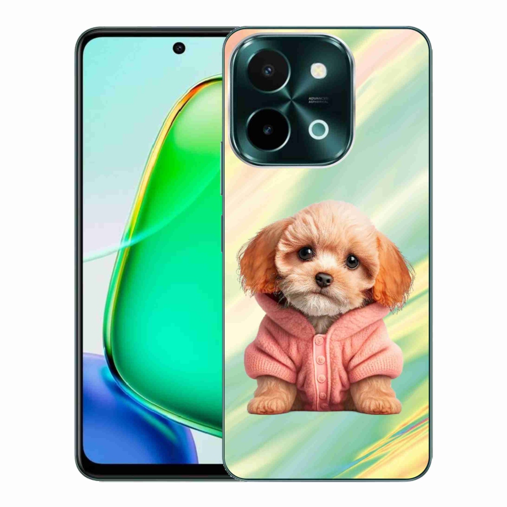 Gél borítás mmCase a Vivo Y28-hoz - kiskutya pulóverben