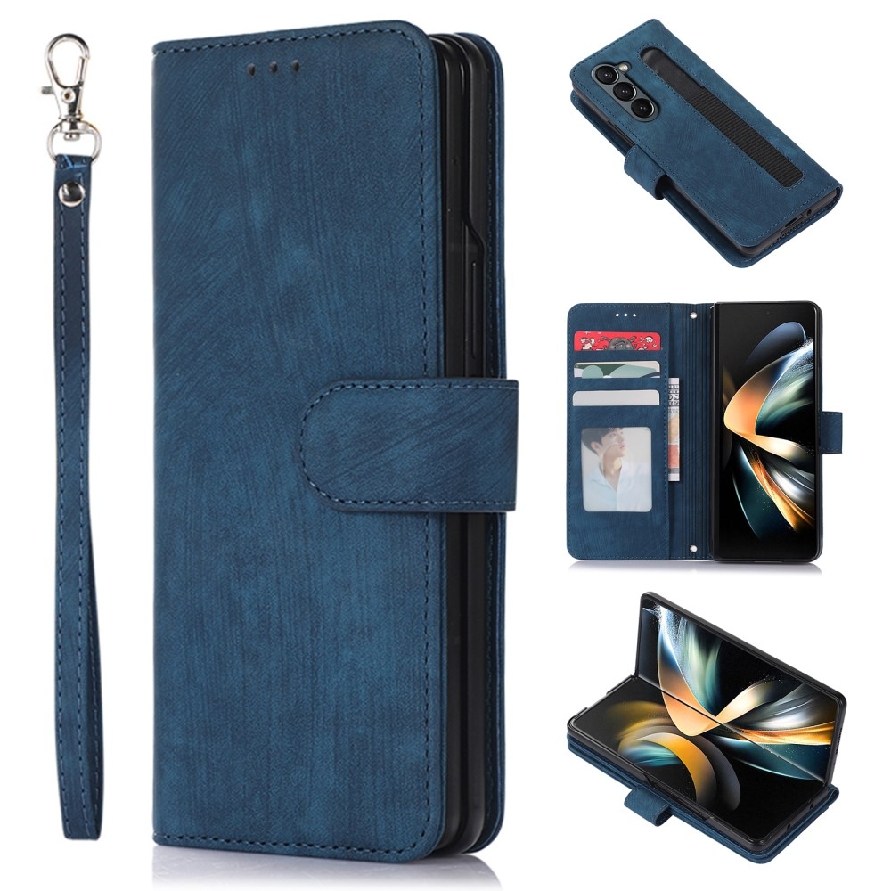 Tárcás könyv tok Samsung Galaxy Z Fold5 5G - kék