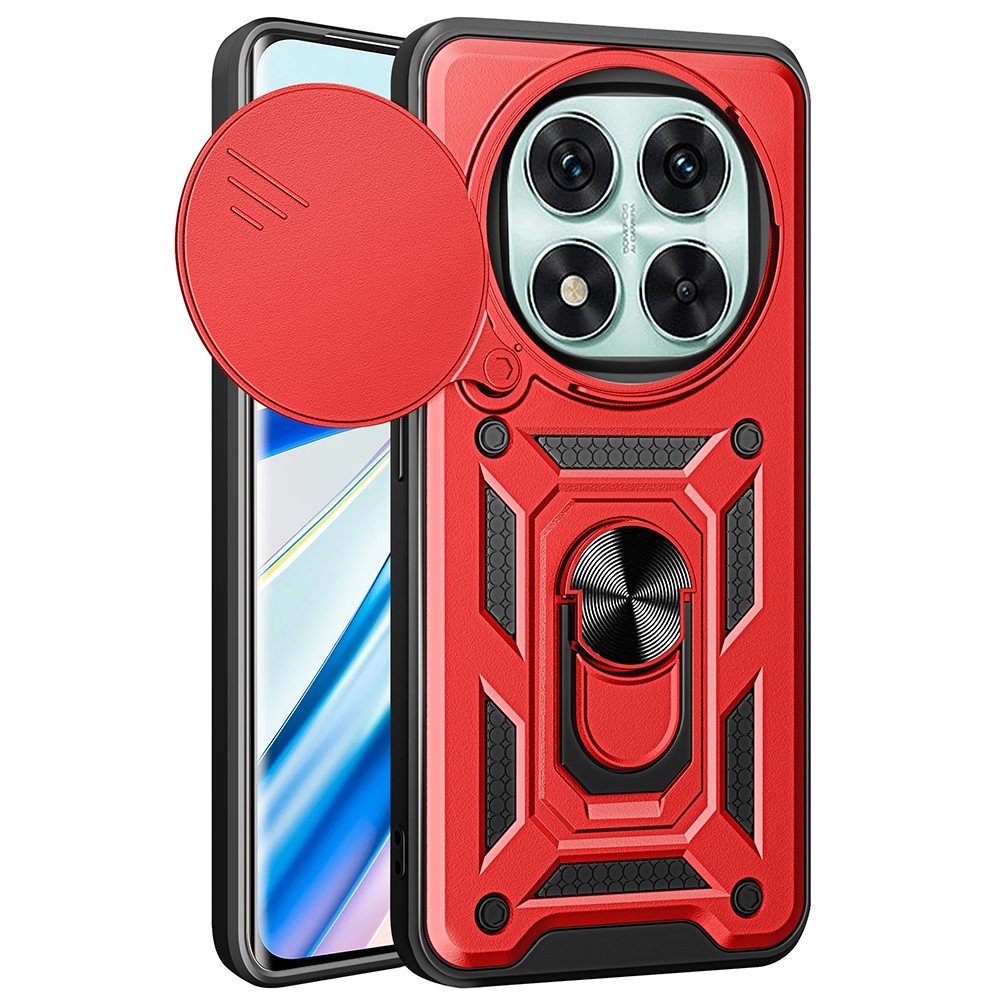 Gyűrűálló borítás a Xiaomi Redmi Note 14 Pro 5G/Poco X7 5G készülékhez - piros